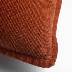 BOWIE - Kussenhoes Gewassen Katoen 45x45 Cm - Potters Clay - Oranje - Exclusief Binnenkussen 16 BOWIE - Kussenhoes Gewassen Katoen 45x45 Cm - Potters Clay - Oranje - Exclusief Binnenkussen -Dutch Decor 1200x1200 807