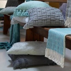 FARA - Kussenhoes Katoen 40x60 Cm - Charcoal Gray - Grijs - Met Rits -Dutch Decor 1200x1200 808