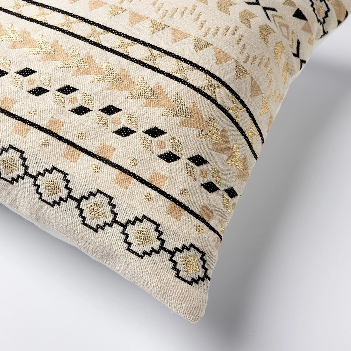 SANDY - Kussenhoes 45x45 Cm Raven - Zwart - Met Rits 4 SANDY - Kussenhoes 45x45 Cm Raven - Zwart - Met Rits - Afbeelding 2