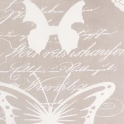 FENNE - Kussenhoes 45x45 Cm - Zand - Beige - Vlinders En Tekst - Exclusief Binnenkussen -Dutch Decor 1200x1200 875