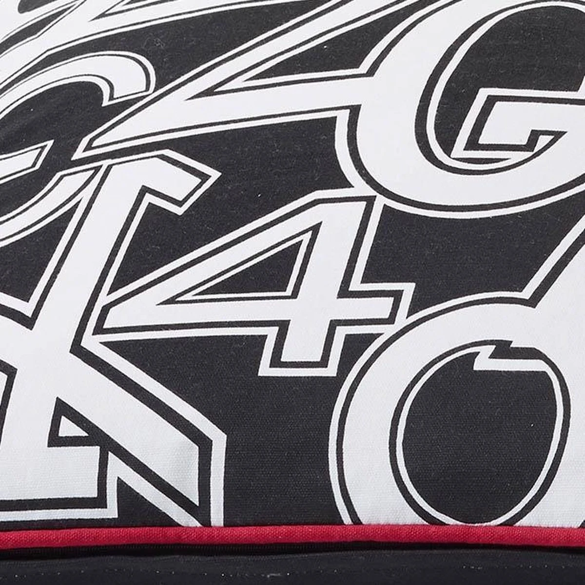 NUMBERS - Sierkussen Met Print Zwart 50x50 Cm - Inclusief Binnenkussen 6 NUMBERS - Sierkussen Met Print Zwart 50x50 Cm - Inclusief Binnenkussen - Afbeelding 4