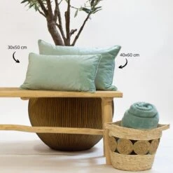 FINN - Sierkussen Velvet Jadeite 40x60 Cm - Groen - Inclusief Binnenvulling 10 FINN - Sierkussen Velvet Jadeite 40x60 Cm - Groen - Inclusief Binnenvulling -Dutch Decor 1200x1200 894