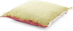 Dutch Decor - GANES - Sierkussen 100% Katoen 45x45 Cm - Lime - Geel - Roze - Rondom Franje 9 Dutch Decor - GANES - Sierkussen 100% Katoen 45x45 Cm - Lime - Geel - Roze - Rondom Franje -Dutch Decor 1200x513
