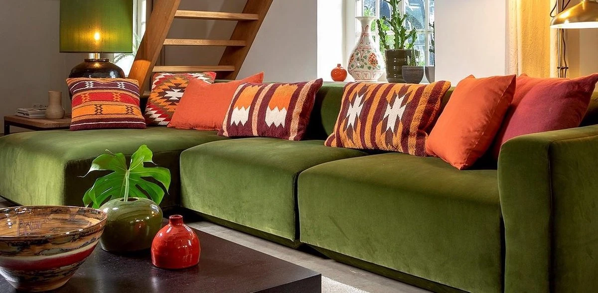 LINO - Kussenhoes Kelim Merlot 40x60 Cm - Rood - Exclusief Binnenkussen 6 LINO - Kussenhoes Kelim Merlot 40x60 Cm - Rood - Exclusief Binnenkussen - Afbeelding 4