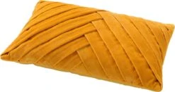 FEMM - Kussenhoes Velvet 30x50 Cm - Golden Glow - Geel - Exclusief Binnenkussen -Dutch Decor 1200x638