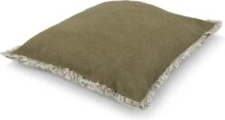BURTO - Kussenhoes Van Gewassen Katoen Olijf 45x45 Cm - Groen - Exclusief Binnenkussen 20 BURTO - Kussenhoes Van Gewassen Katoen Olijf 45x45 Cm - Groen - Exclusief Binnenkussen -Dutch Decor 1200x641