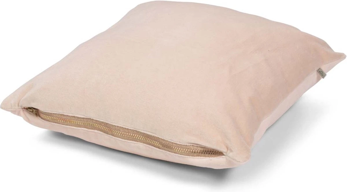KOLON - Kussenhoes 45x45 Cm - Twee Kleuren - Nude - Roze - Velvet - Met Rits - Met Rits 8 KOLON - Kussenhoes 45x45 Cm - Twee Kleuren - Nude - Roze - Velvet - Met Rits - Met Rits - Afbeelding 6