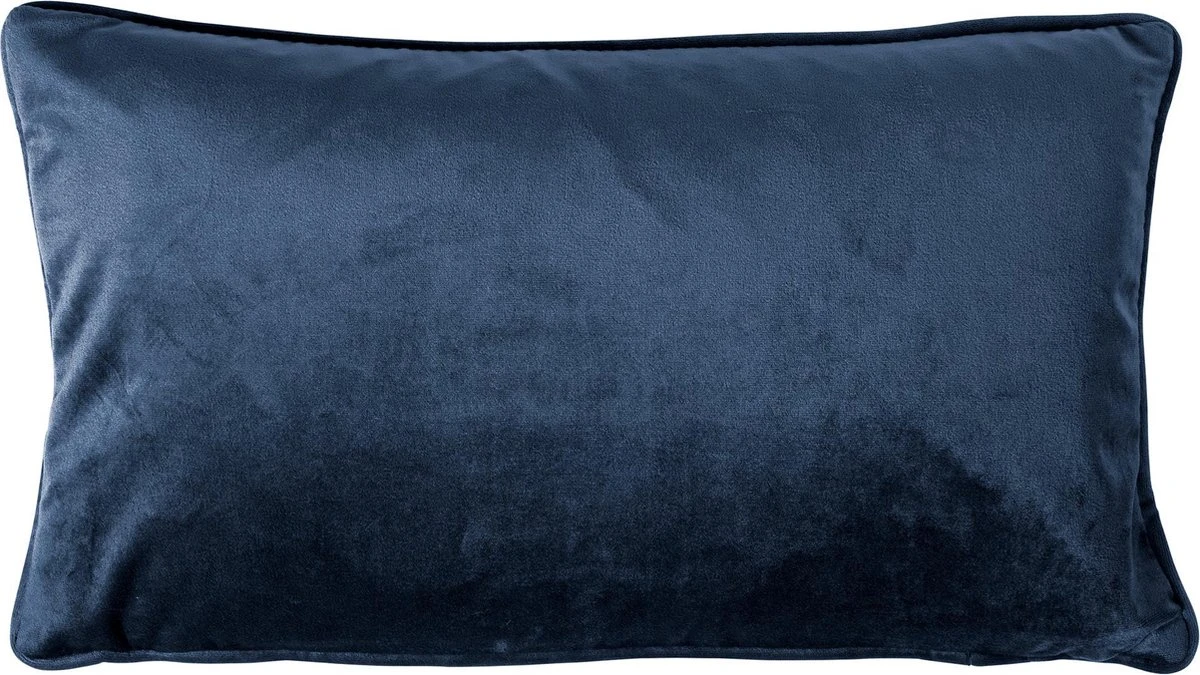 FINN - Sierkussen Velvet 30x50 Cm - Insignia Blue - Donkerblauw - Inclusief Binnenvulling 3 FINN - Sierkussen Velvet 30x50 Cm - Insignia Blue - Donkerblauw - Inclusief Binnenvulling