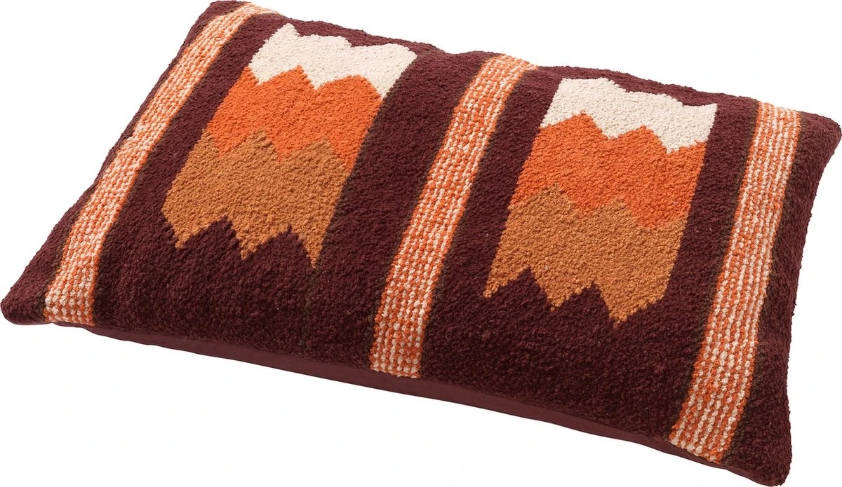 LINO - Kussenhoes Kelim Merlot 40x60 Cm - Rood - Exclusief Binnenkussen 7 LINO - Kussenhoes Kelim Merlot 40x60 Cm - Rood - Exclusief Binnenkussen - Afbeelding 5