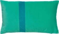PIPPA - Sierkussen Velvet Beveled Glass 30x50 Cm - Groen - Inclusief Binnenvulling