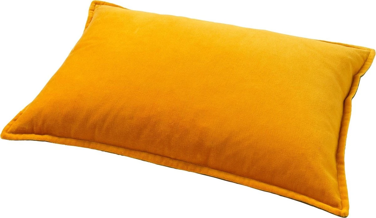 FAY - Kussenhoes Velvet Golden Glow 40x60 Cm - Geel - Exclusief Binnenkussen 5 FAY - Kussenhoes Velvet Golden Glow 40x60 Cm - Geel - Exclusief Binnenkussen - Afbeelding 3