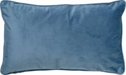 FINN - Kussenhoes Velvet 30x50 Cm - Provincial Blue - Blauw - Exclusief Binnenkussen