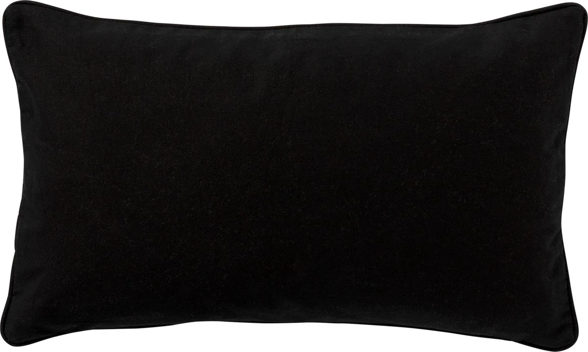 JAVIER - Kussenhoes 30x50 Cm Raven - Zwart - Exclusief Binnenkussen 5 JAVIER - Kussenhoes 30x50 Cm Raven - Zwart - Exclusief Binnenkussen - Afbeelding 3