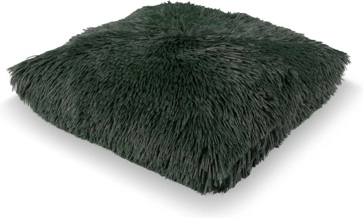 Set Van 2- Dutch Decor FLUFFY - Kussenhoezen Unikleur Mountain View 60x60 Cm - Groen 6 Set Van 2- Dutch Decor FLUFFY - Kussenhoezen Unikleur Mountain View 60x60 Cm - Groen - Afbeelding 4