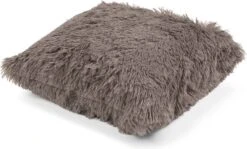 FLUFFY - Kussenhoes Unikleur 45x45 Cm - Driftwood - Taupe - Exclusief Binnenkussen 13 FLUFFY - Kussenhoes Unikleur 45x45 Cm - Driftwood - Taupe - Exclusief Binnenkussen -Dutch Decor 1200x725