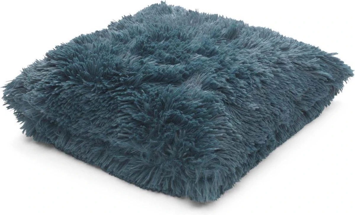FLUFFY - Sierkussen Unikleur 45x45 Cm - Smaragd - Groen - Inclusief Binnenkussen 5 FLUFFY - Sierkussen Unikleur 45x45 Cm - Smaragd - Groen - Inclusief Binnenkussen - Afbeelding 3