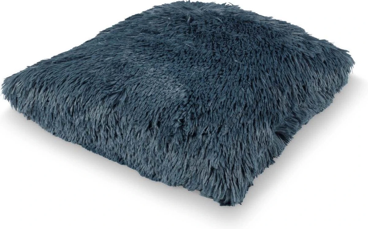 FLUFFY - Sierkussen Unikleur 45x45 Cm - Smaragd - Groen - Inclusief Binnenkussen 4 FLUFFY - Sierkussen Unikleur 45x45 Cm - Smaragd - Groen - Inclusief Binnenkussen - Afbeelding 2