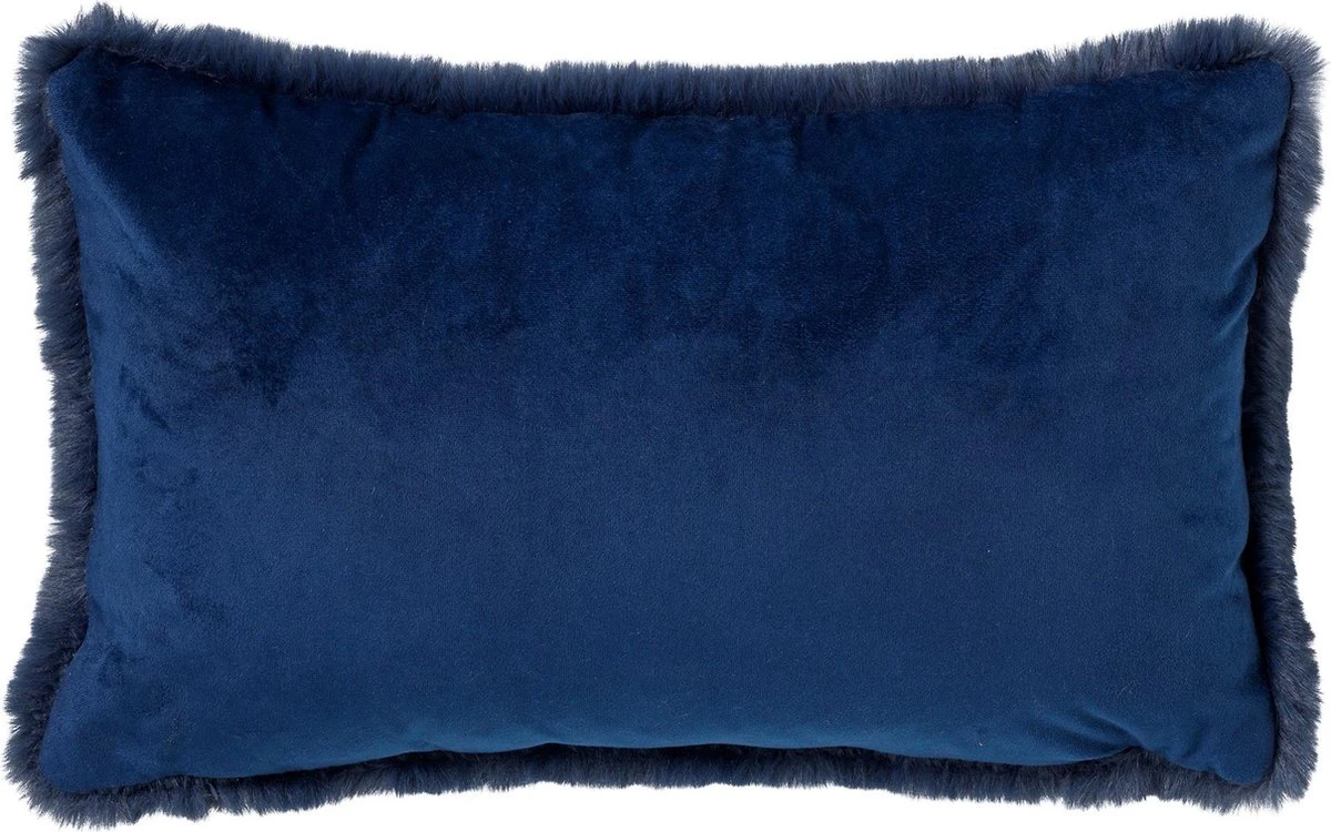 ZAYA - Kussenhoes Unikleur 30x50 Cm - Insignia Blue - Donkerblauw - Exclusief Binnenkussen 4 ZAYA - Kussenhoes Unikleur 30x50 Cm - Insignia Blue - Donkerblauw - Exclusief Binnenkussen - Afbeelding 2