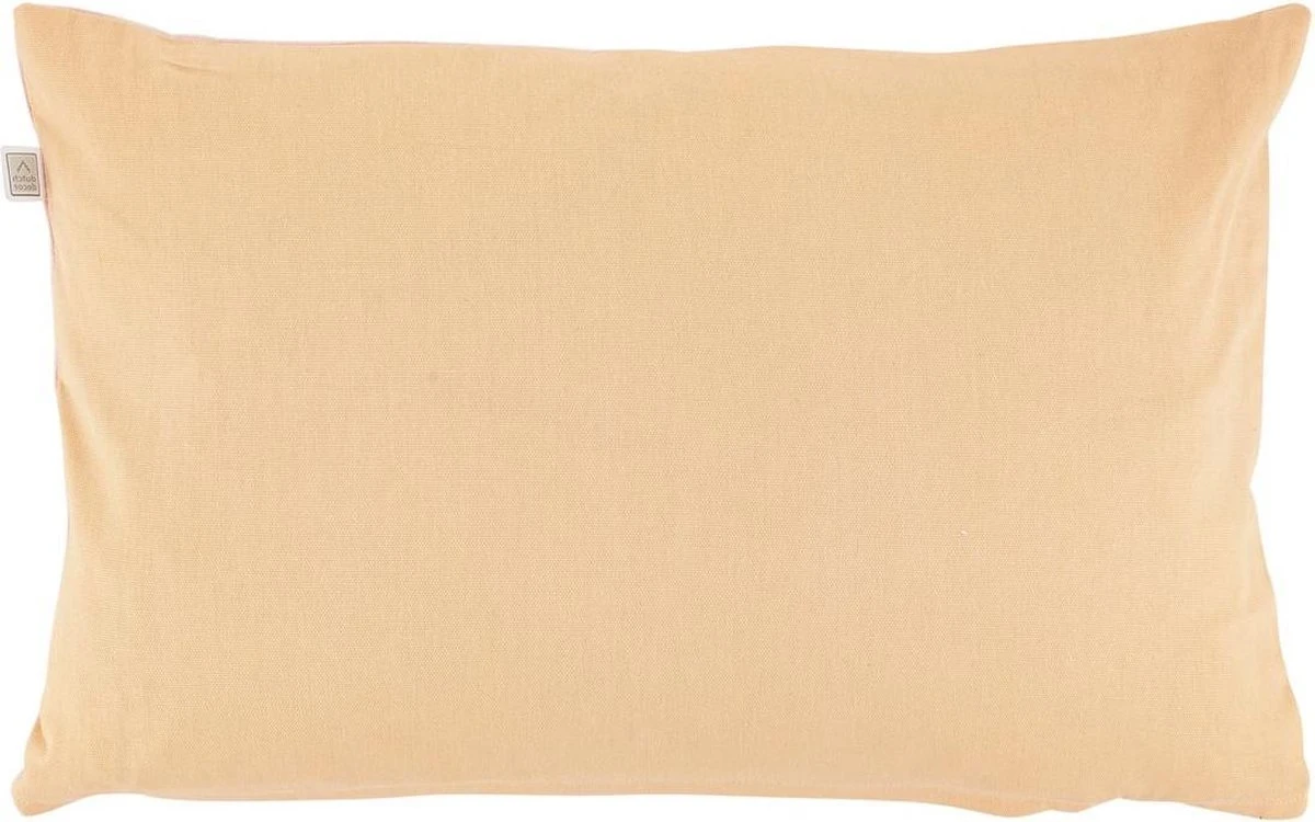 VARDEN - Sierkussen Met Knopen 30x50 Cm - Zalm - Roze - Oranje - Pasteltinten - 100% Katoen - Inclusief Binnenkussen 4 VARDEN - Sierkussen Met Knopen 30x50 Cm - Zalm - Roze - Oranje - Pasteltinten - 100% Katoen - Inclusief Binnenkussen - Afbeelding 2