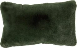 ZAYA - Kussenhoes Unikleur 30x50 Cm - Mountain View - Donkergroen - Met Rits