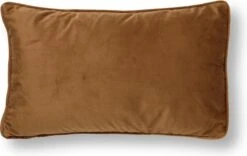 FINN - Kussenhoes Velvet 30x50 Cm - Tobacco Brown - Bruin - Exclusief Binnenkussen