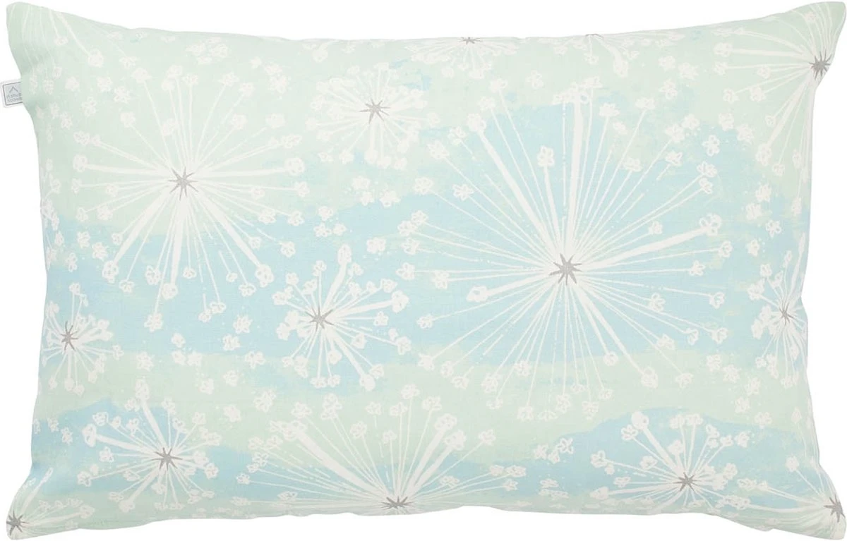 HAXO - Kussenhoes 40x60 Cm - Lichtblauw - Lichtgroen - 100% Katoen - Met Rits 4 HAXO - Kussenhoes 40x60 Cm - Lichtblauw - Lichtgroen - 100% Katoen - Met Rits - Afbeelding 2