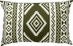Dutch Decor - NUNO - Outdoor Kussenhoes 40x60 Cm - Waterafstotend En Uv-bestendig - Olive Branch - Groen - Buitenkussen - Tuinkussen - Loungekussen- Voor Buiten