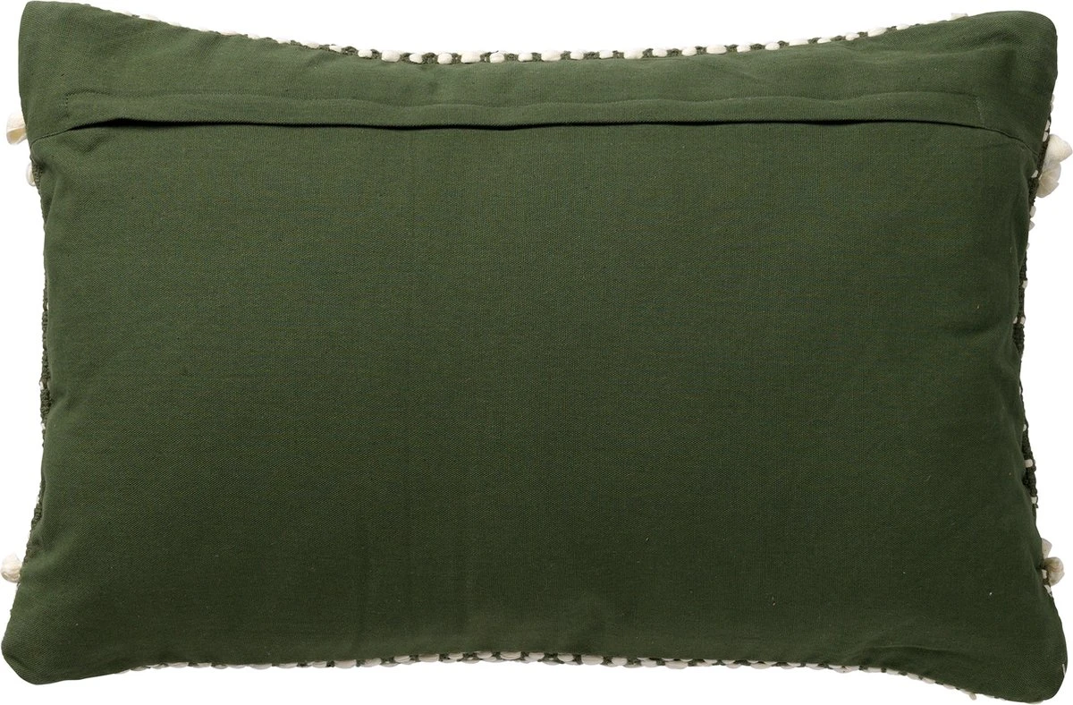 JULIEN - Kussenhoes Van Katoen 40x60 Cm Chive - Groen - Exclusief Binnenkussen 4 JULIEN - Kussenhoes Van Katoen 40x60 Cm Chive - Groen - Exclusief Binnenkussen - Afbeelding 2