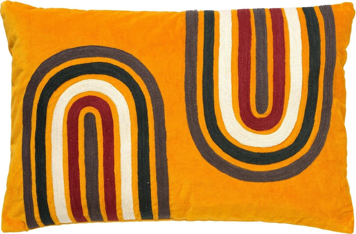 RAVY - Kussenhoes Velvet Golden Glow 40x60 Cm - Geel - Exclusief Binnenkussen 3 RAVY - Kussenhoes Velvet Golden Glow 40x60 Cm - Geel - Exclusief Binnenkussen