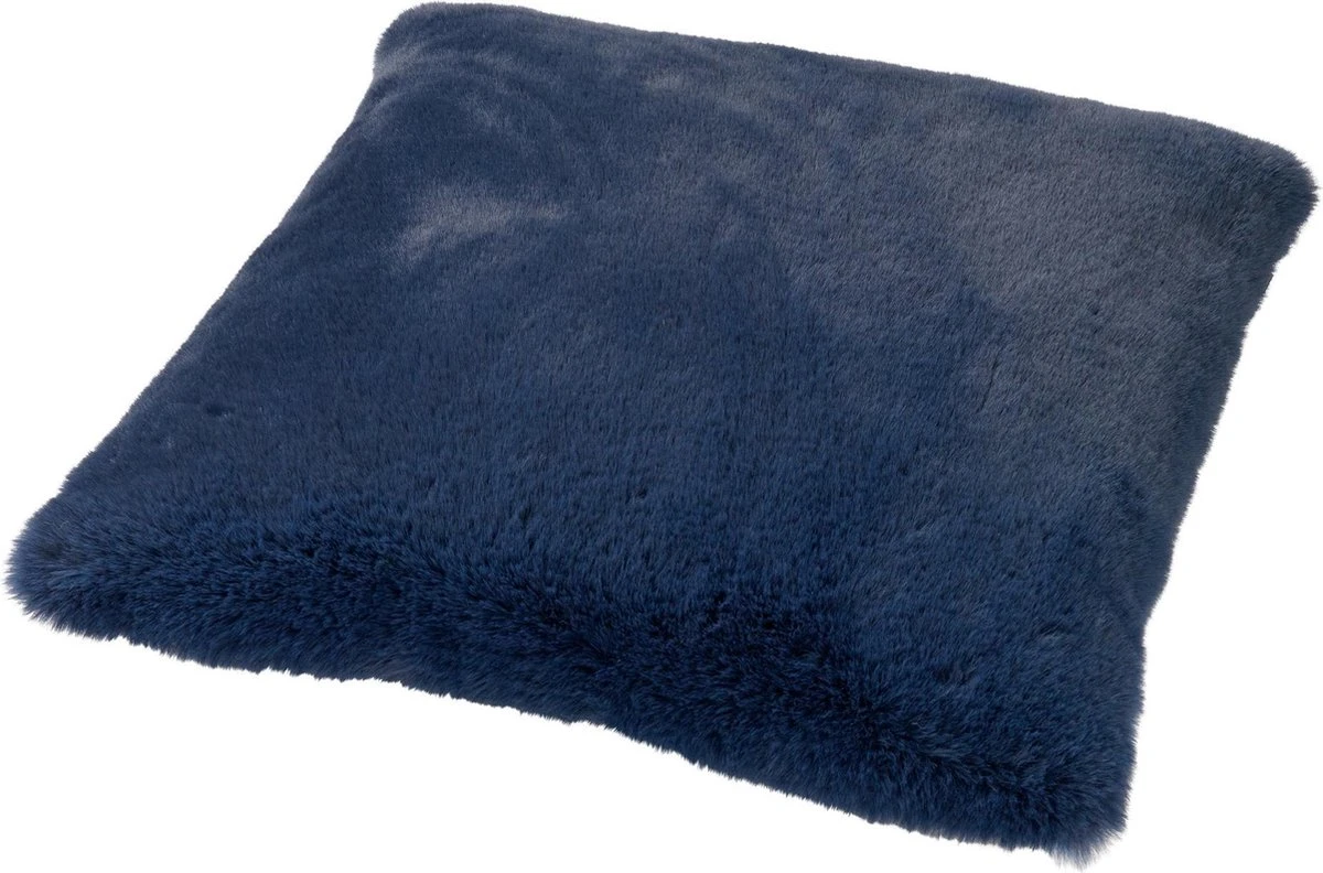ZAYA - Kussenhoes Unikleur 60x60 Cm - Insignia Blue - Donkerblauw - Superzacht - Exclusief Binnenkussen 5 ZAYA - Kussenhoes Unikleur 60x60 Cm - Insignia Blue - Donkerblauw - Superzacht - Exclusief Binnenkussen - Afbeelding 3