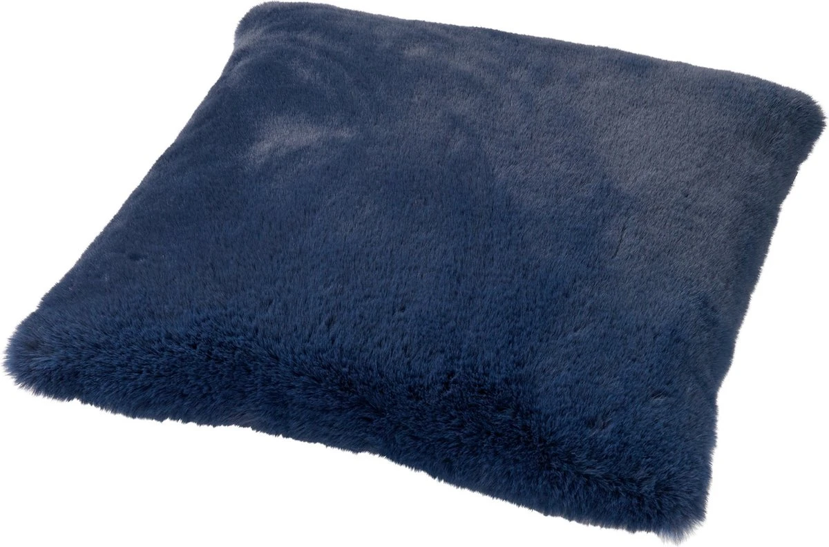 ZAYA - Kussenhoes Unikleur 45x45 Cm - Insignia Blue - Donkerblauw - Superzacht - Met Rits 7 ZAYA - Kussenhoes Unikleur 45x45 Cm - Insignia Blue - Donkerblauw - Superzacht - Met Rits - Afbeelding 5