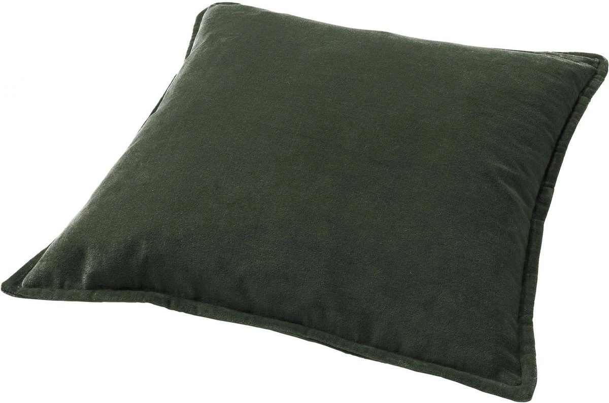 CAITH - Sierkussen Velvet 100% Katoen 50x50 Cm - Mountain View - Donkergroen - Inclusief Binnenvulling 7 CAITH - Sierkussen Velvet 100% Katoen 50x50 Cm - Mountain View - Donkergroen - Inclusief Binnenvulling - Afbeelding 5