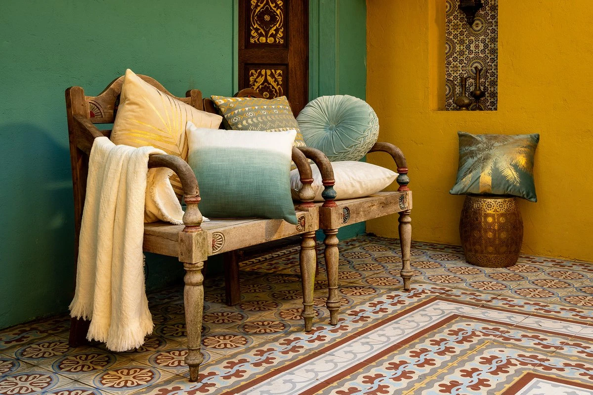 Dutch Decor - BELLE - Plaid Van Katoen 130x180 Cm Snow White - Wit - Deken 4 Dutch Decor - BELLE - Plaid Van Katoen 130x180 Cm Snow White - Wit - Deken - Afbeelding 2