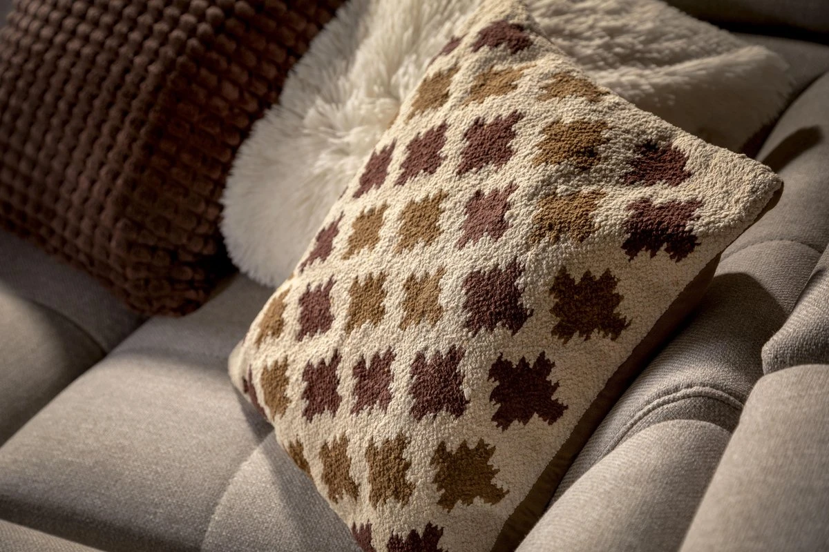 YAEL - Kussenhoes Kelim 45x45 Cm - Pumice Stone - Beige - 100% Katoen - Met Rits 5 YAEL - Kussenhoes Kelim 45x45 Cm - Pumice Stone - Beige - 100% Katoen - Met Rits - Afbeelding 3