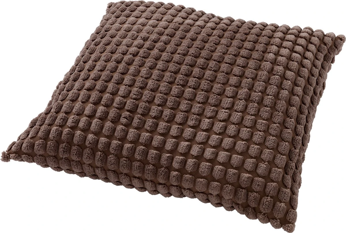 Set Van 2- Dutch Decor ROME- Kussenhoezen Unikleur Driftwood 45x45 Cm - Taupe 4 Set Van 2- Dutch Decor ROME- Kussenhoezen Unikleur Driftwood 45x45 Cm - Taupe - Afbeelding 2