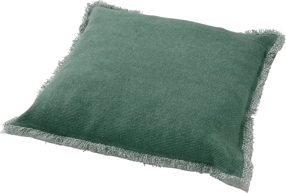 BURTO - Sierkussen Van Gewassen Katoen Jadeite 45x45 Cm - Inclusief Binnenvulling 7 BURTO - Sierkussen Van Gewassen Katoen Jadeite 45x45 Cm - Inclusief Binnenvulling - Afbeelding 5