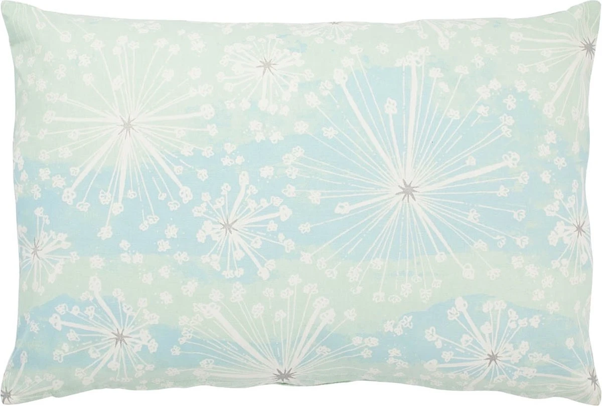 HAXO - Kussenhoes 40x60 Cm - Lichtblauw - Lichtgroen - 100% Katoen - Met Rits 3 HAXO - Kussenhoes 40x60 Cm - Lichtblauw - Lichtgroen - 100% Katoen - Met Rits