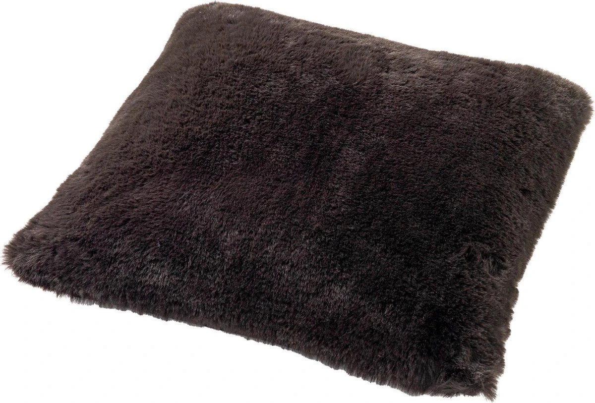 ZAYA - Sierkussen Unikleur 60x60 Cm - Raven - Zwart - Superzacht - Inclusief Binnenvulling 5 ZAYA - Sierkussen Unikleur 60x60 Cm - Raven - Zwart - Superzacht - Inclusief Binnenvulling - Afbeelding 3