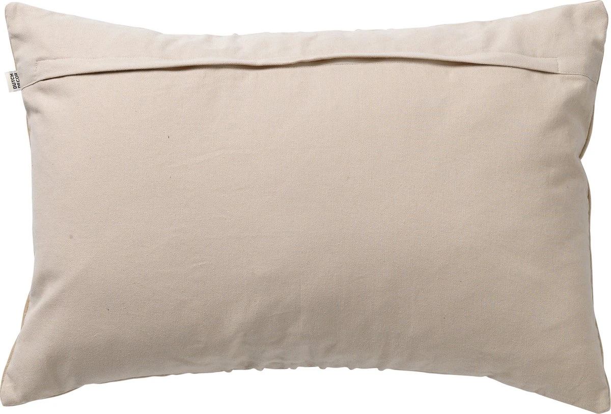 PAX - Kussenhoes Van Katoen 40x60 Cm Pumice Stone - Beige - Exclusief Binnenkussen 4 PAX - Kussenhoes Van Katoen 40x60 Cm Pumice Stone - Beige - Exclusief Binnenkussen - Afbeelding 2