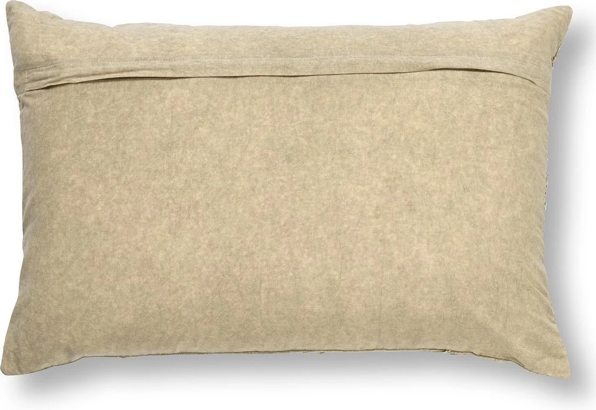 EVY - Kussenhoes Van Katoen Pumice Stone 40x60 Cm - Beige - Exclusief Binnenkussen 4 EVY - Kussenhoes Van Katoen Pumice Stone 40x60 Cm - Beige - Exclusief Binnenkussen - Afbeelding 2