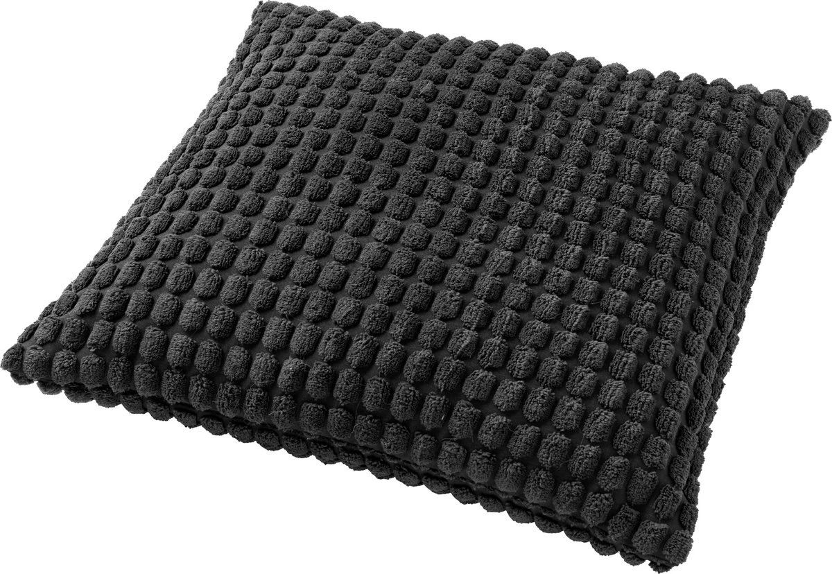 Set Van 2- Dutch Decor ROME- Kussenhoezen Unikleur Raven 45x45 Cm - Zwart 5 Set Van 2- Dutch Decor ROME- Kussenhoezen Unikleur Raven 45x45 Cm - Zwart - Afbeelding 3