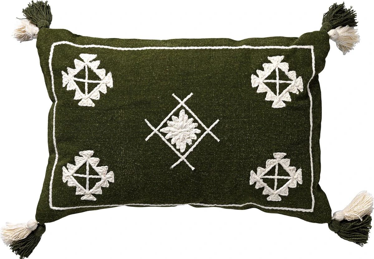 Dutch Decor ZUCO - Sierkussen Van Katoen 40x60 Cm Chive - Groen - Inclusief Binnenkussen 3 Dutch Decor ZUCO - Sierkussen Van Katoen 40x60 Cm Chive - Groen - Inclusief Binnenkussen