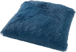 FLUFFY - Sierkussen Unikleur 60x60 Cm - Provincial Blue - Blauw - Inclusief Binnenvulling -Dutch Decor 1200x833 2