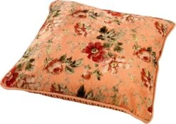 MEIS - Kussenhoes 45x45 Cm - Velvet Bloemen - Dusty Pink - Roze - Rood - Streepjes - Met Rits 12 MEIS - Kussenhoes 45x45 Cm - Velvet Bloemen - Dusty Pink - Roze - Rood - Streepjes - Met Rits -Dutch Decor 1200x843