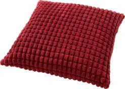 ROME - Kussenhoes Uni 45x45 Cm - Merlot - Rood - Exclusief Binnenkussen -Dutch Decor 1200x853 2