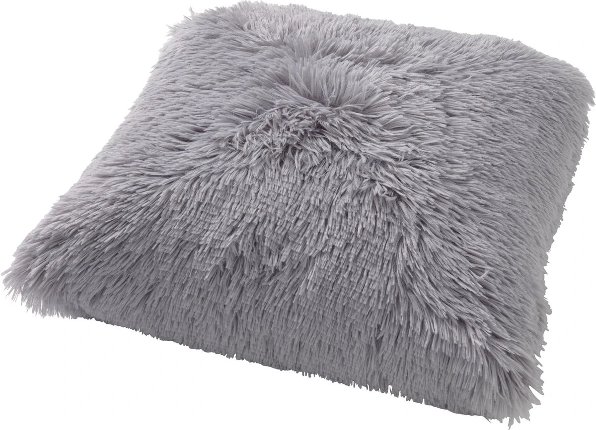 FLUFFY - Kussenhoes Unikleur 45x45 Cm - Micro Chip - Lichtgrijs - Exclusief Binnenkussen 9 FLUFFY - Kussenhoes Unikleur 45x45 Cm - Micro Chip - Lichtgrijs - Exclusief Binnenkussen - Afbeelding 7