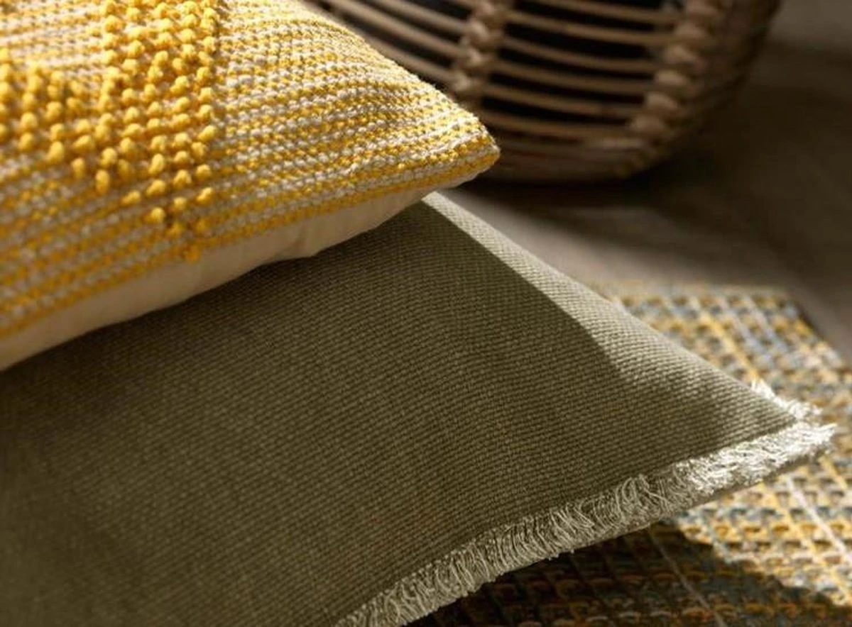 BURTO - Kussenhoes Van Gewassen Katoen Olijf 45x45 Cm - Groen - Exclusief Binnenkussen 7 BURTO - Kussenhoes Van Gewassen Katoen Olijf 45x45 Cm - Groen - Exclusief Binnenkussen - Afbeelding 5