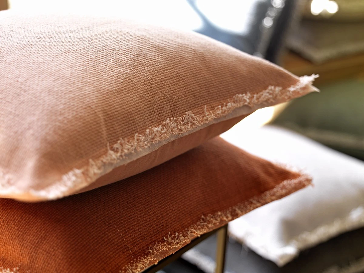 BURTO - Kussenhoes Van Gewassen Katoen Potters Clay 60x60 Cm - Oranje - Exclusief Binnenkussen 12 BURTO - Kussenhoes Van Gewassen Katoen Potters Clay 60x60 Cm - Oranje - Exclusief Binnenkussen - Afbeelding 10