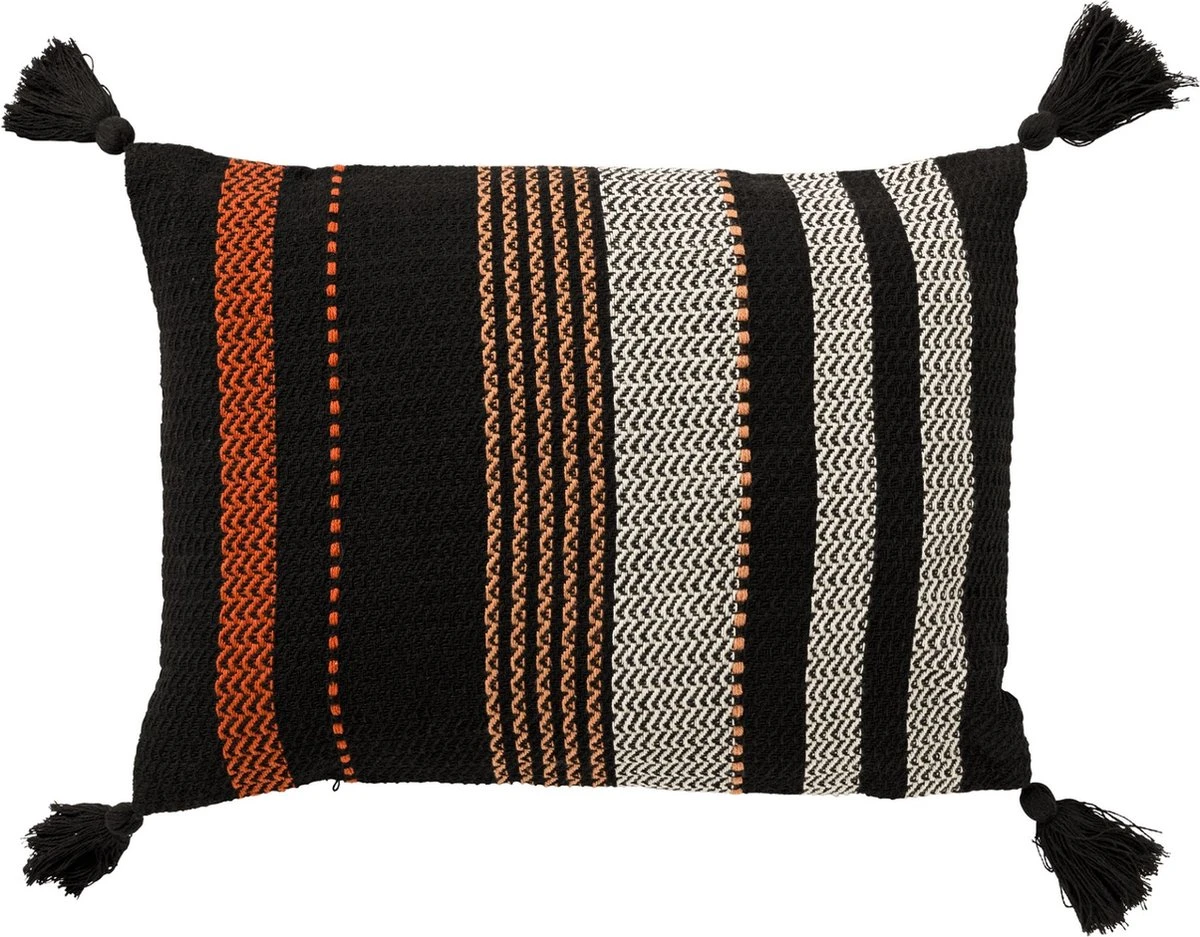 VOORDEELSET - Far Far Away - Sierkussen Tamar 45x45 Cm - Sierkussen Tamar 40x60 Cm - Plaid Charlie - Raven - Set Van 3 Stuks - Inclusief Binnenkussen 8 VOORDEELSET - Far Far Away - Sierkussen Tamar 45x45 Cm - Sierkussen Tamar 40x60 Cm - Plaid Charlie - Raven - Set Van 3 Stuks - Inclusief Binnenkussen - Afbeelding 6