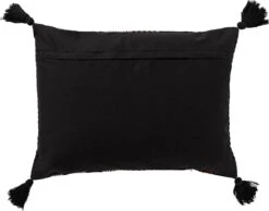 TAMAR - Kussenhoes Katoen 40x60 Cm - Raven - Zwart - Met Flosjes - Exclusief Binnenkussen 7 TAMAR - Kussenhoes Katoen 40x60 Cm - Raven - Zwart - Met Flosjes - Exclusief Binnenkussen -Dutch Decor 1200x941